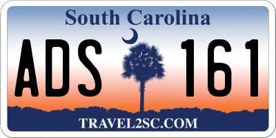 SC license plate ADS161