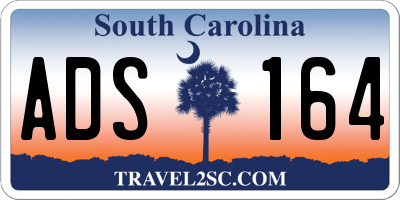 SC license plate ADS164
