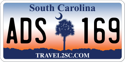 SC license plate ADS169