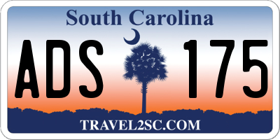 SC license plate ADS175