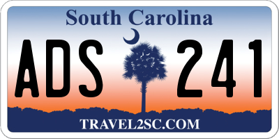 SC license plate ADS241