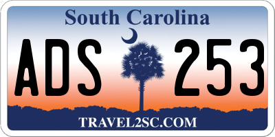 SC license plate ADS253