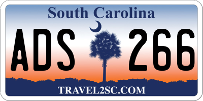 SC license plate ADS266