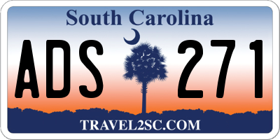SC license plate ADS271