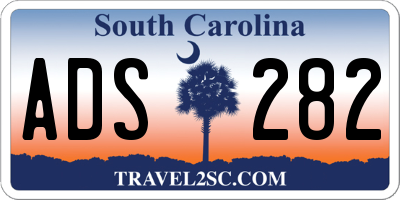 SC license plate ADS282