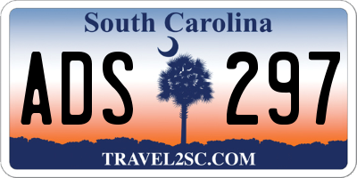 SC license plate ADS297