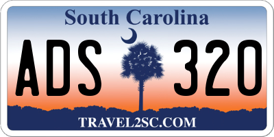 SC license plate ADS320