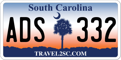SC license plate ADS332