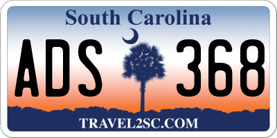 SC license plate ADS368