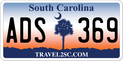 SC license plate ADS369