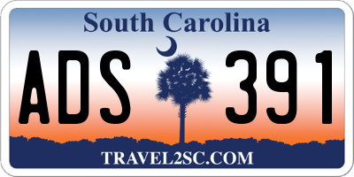 SC license plate ADS391