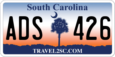 SC license plate ADS426