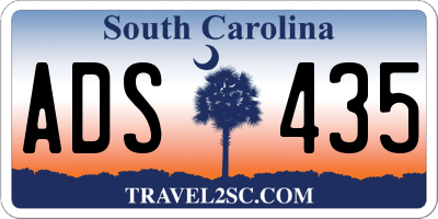SC license plate ADS435