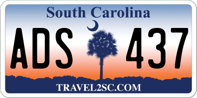 SC license plate ADS437