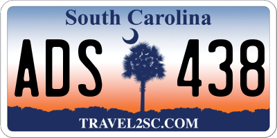 SC license plate ADS438