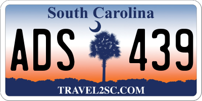 SC license plate ADS439