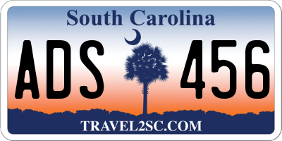 SC license plate ADS456