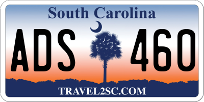 SC license plate ADS460