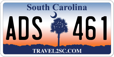 SC license plate ADS461
