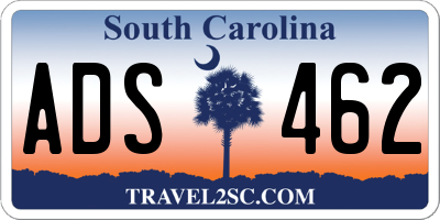 SC license plate ADS462