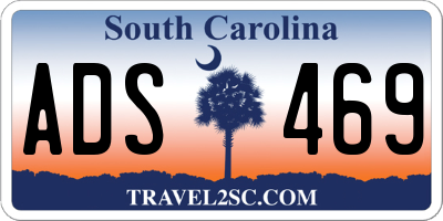 SC license plate ADS469