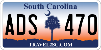 SC license plate ADS470
