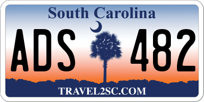 SC license plate ADS482