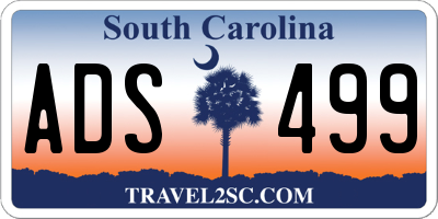 SC license plate ADS499