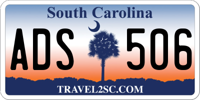 SC license plate ADS506