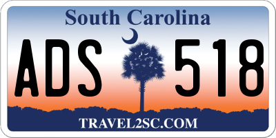 SC license plate ADS518