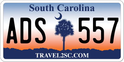 SC license plate ADS557