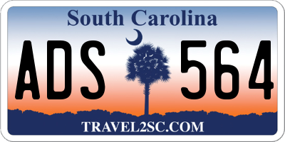 SC license plate ADS564