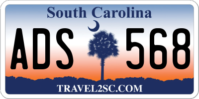 SC license plate ADS568