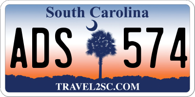 SC license plate ADS574
