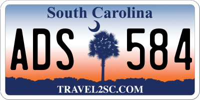 SC license plate ADS584