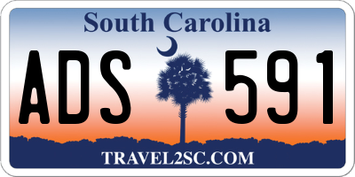 SC license plate ADS591