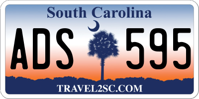 SC license plate ADS595