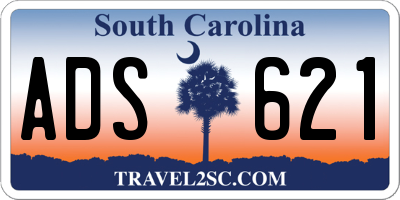 SC license plate ADS621