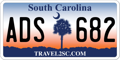 SC license plate ADS682