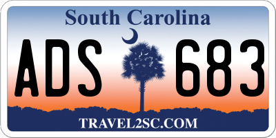 SC license plate ADS683