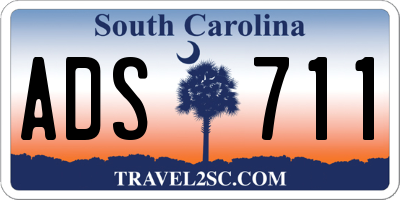 SC license plate ADS711