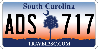 SC license plate ADS717
