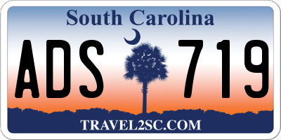 SC license plate ADS719