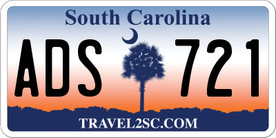 SC license plate ADS721