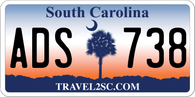 SC license plate ADS738