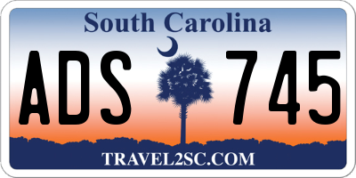 SC license plate ADS745