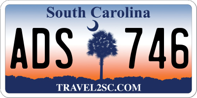 SC license plate ADS746