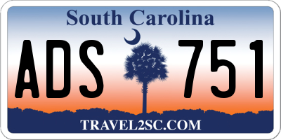 SC license plate ADS751