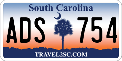 SC license plate ADS754