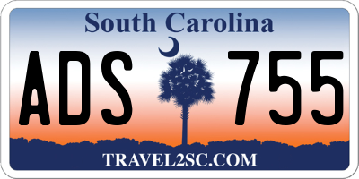 SC license plate ADS755